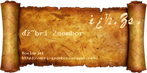 Ábri Zsombor névjegykártya